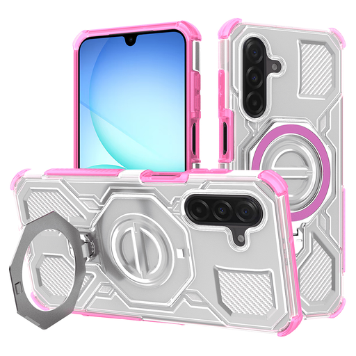 Samsung Galaxy A17 5G / A17 4G Pink Transparent Techsuit - Carbon Shield PRO tok