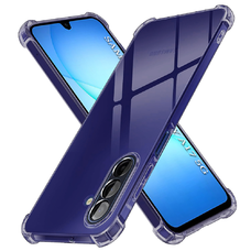 Samsung Galaxy A17 5G Smoke Black Techsuit - Shockproof Clear Silicone tok