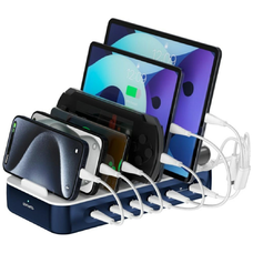 4smarts Team 100W töltőállomás kábelkészlettel sötétkék