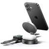 USAMS Összecsukható 3 az 1-ben 15W induktív töltő telefonhoz/Apple Watch-hoz/fülhallgatókhoz CD234 fehér - 2. kép