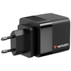 Verbatim GaN töltő 65W 2xUSB-C/USB-A + EU/UK/USA adapter fekete 32217 - 1. kép