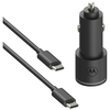 Motorola TurboPower 45W Dual USB-A/USB-C autós töltő 1m USB-C kábellel fekete - 2. kép