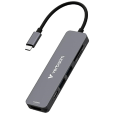 Adapter Hub Verbatim USB-C/HDMI/USB-A 3.2/USB-A 2.0/SD/microSD alumínium 32156
