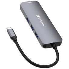 Verbatim Adapter Hub USB-C - 2xHDMI/3xUSB-A/SD/microSD/USB-C alumínium 32151