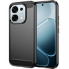 Oppo A6 Pro 4G / A6 Pro 5G Techsuit - Carbon Silicone - Black tok thumbnail