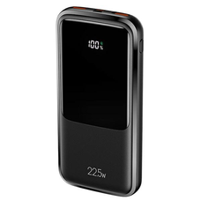 USAMS PB58 10000mAh 22.5W QC3.0 + PD Gyors Töltés fekete Powerbank