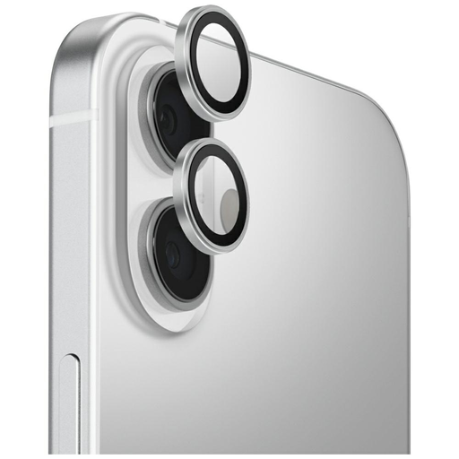 Uniq Optix Aluminum Camera Lens Protector for iPhone 17 with Applicator - Silver