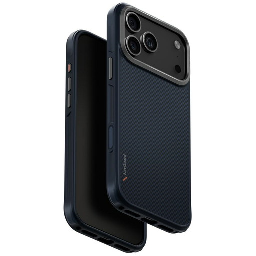 Uniq Keva tok iPhone 17 Pro Max Magclick töltéssel - Kék