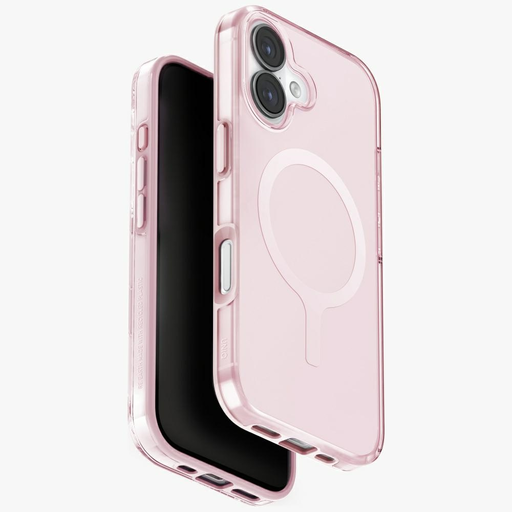  iPhone 17 Pink Uniq Clario Magclick Töltőtok
