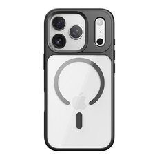 iPhone 17 Pro Max átlátszó-fekete Rock Guard Series Mágneses tok