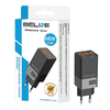 Beline BLN3CB65 hálózati töltő 2x USB-C + 1x USB 65W fekete PD 3.0 + QC 3.0 GaN - 0. kép
