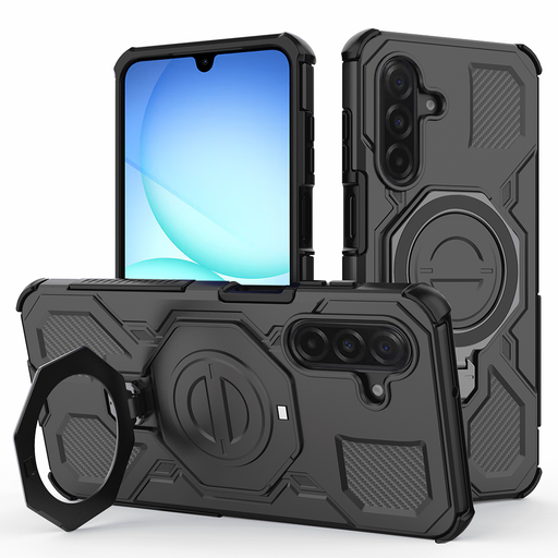 Samsung Galaxy A17 5G / A17 4G Fekete Techsuit Carbon Shield PRO tok