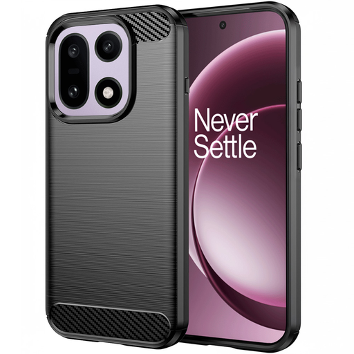 OnePlus 15 Fekete Techsuit Carbon Silicone tok