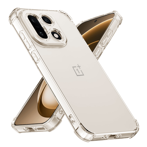 OnePlus 15 Techsuit - Shockproof Clear Silicone - Átlátszó burkolat tok