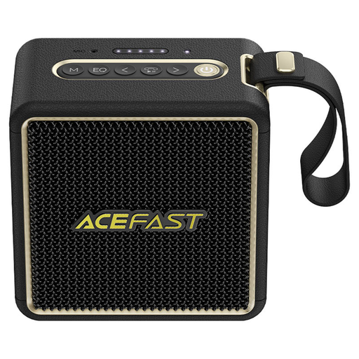 Acefast - Wireless Speaker Nano (K3) - Bluetooth 5.4, RGB világítások, kihangosított hívások, USB, TF, AUX, IPX6, USB-C, 2600mAh - Fekete