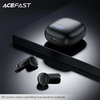 Acefast - Vezeték nélküli fülhallgató (W2) - TWS, Bluetooth 5.4, 4-Mic ENC, IPX4, 400mAh, LED digitális kijelző, mágneses kialakítás - Fekete - 2. kép