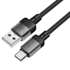 USB Type-C ACEFAST Data Cable (C9-04) Gyors Töltés, 3A, Fonott Nylon, 25.000 Hajlítás, 1.2m - Fekete - 0. kép