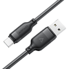 Data Cable (C16-04) Gyors Töltőkábellel, USB-ről Type-C-re, 3A, Hajlításálló, 1.2m - Fekete - 0. kép
