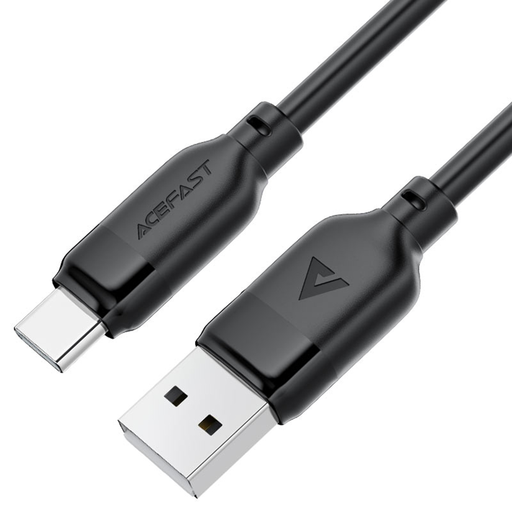 Data Cable (C16-04) Gyors Töltőkábellel, USB-ről Type-C-re, 3A, Hajlításálló, 1.2m - Fekete