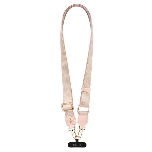  Guess Csuklópánt Crossbody Strap PU 4G Metal Logo Pink