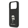  iPhone 17 Pro fekete Karl Lagerfeld Fixed Glitter Metal Ikonik tok - 3. kép