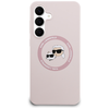 Samsung Galaxy S25 FE Karl Lagerfeld szilikon Karl&Choupette fejek MagSafe tok rózsaszín - 1. kép