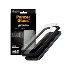  iPhone 17 Pro Fekete PanzerGlass® - Ultra-Wide Fit Ceramic II kijelzővédő EasyAlignerrel üvegfólia