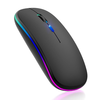 Wireless Mouse (M1) Techsuit - Játékhoz, LED RGB, Csendes, Bluetooth 5.2, 2.4G, 1600 DPI USB-C Töltőkábellel - Fekete. - 0. kép