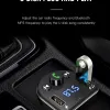 XO Bluetooth FM transmitter és autós töltő fekete - 2. kép