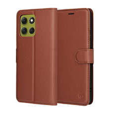  Motorola Moto G86 Barna Techsuit Leather Folio tok