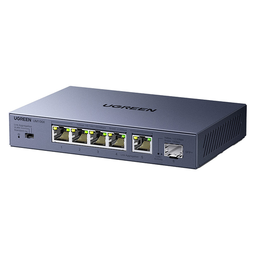 Gigabit Ethernet Switch Ugreen CM753, 6-Port, 2.5G