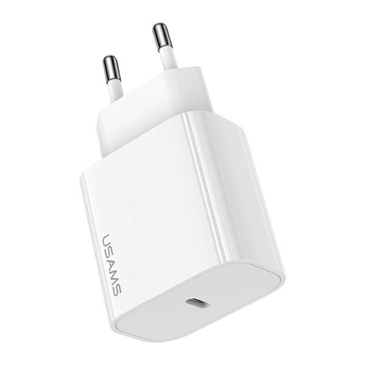 USAMS CC226 USB-C hálózati töltő adapter fehér