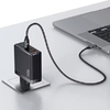 USAMS Töltő 2xUSB-C+1xUSB T52PD140W PD Gyors töltés US-CC168 + U82 USB-C/USB-C US-SJ581 kábel - 0. kép
