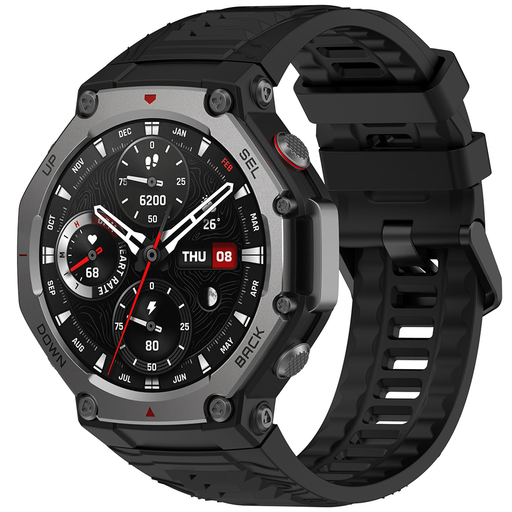 Amazfit T-Rex 3 Fekete Techsuit Watchband (W067) szíj