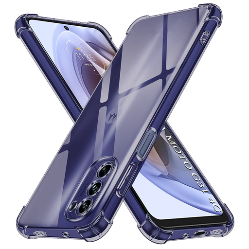 Motorola Moto G31 / Moto G41 Techsuit - Shockproof Clear Silicone - Smoke Black tok