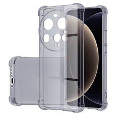 Xiaomi 15 Ultra Smoke Black Techsuit - Shockproof Clear Silicone tok