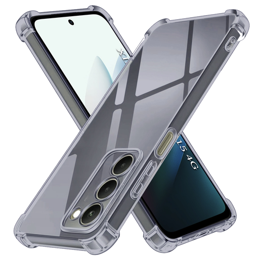 Xiaomi Redmi 15 4G / Redmi 15 5G Smoke Black Techsuit - Shockproof Clear Silicone tok