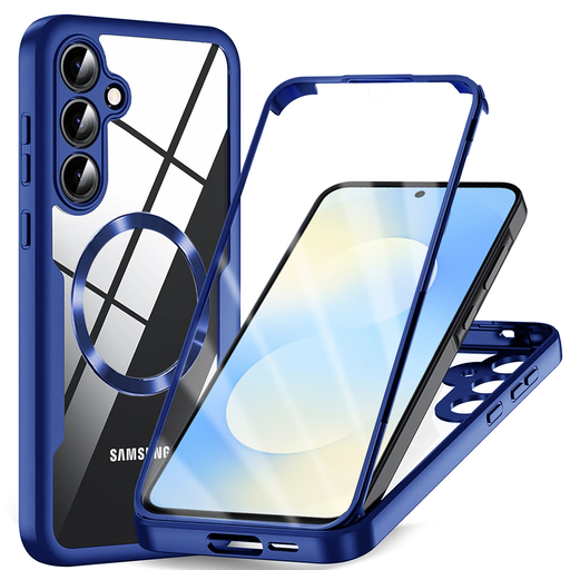 Samsung Galaxy S25 FE Kék Techsuit - ColorVerse 360 sorozat + Képernyővédő tok