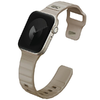 Apple Watch Series 1/2/3/4/5/6/7/8/9/SE/SE3 38/40/41mm - UNIQ Stride FKM Gumi Szíj khaki/sápadt - 2. kép
