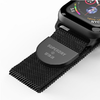 Apple Watch 38/40/41 mm Series 1/2/3/4/5/6/7/8/SE/SE2 SuperDry Watchband Chainmail fekete - 4. kép