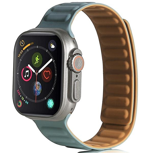 Apple Watch 42/44/45/49mm Beline Mágneses szíj Zöld