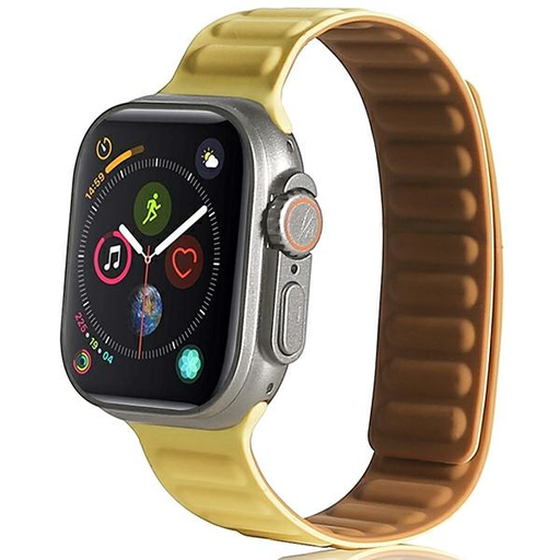 Apple Watch Beline Mágneses Szíj 42/44/45/49mm Sárga