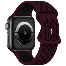 Apple Watch Beline New Sport Silicone Szíj 42/44/45/49mm Bordó-Fekete