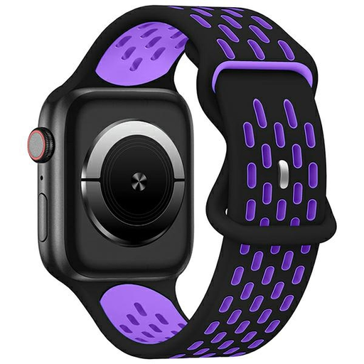 Apple Watch Beline New Sport Silicone szíj 42/44/45/49mm Fekete/Lila