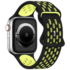Apple Watch Beline New Sport Szilikon Szíj 42/44/45/49mm Fekete/Sárga