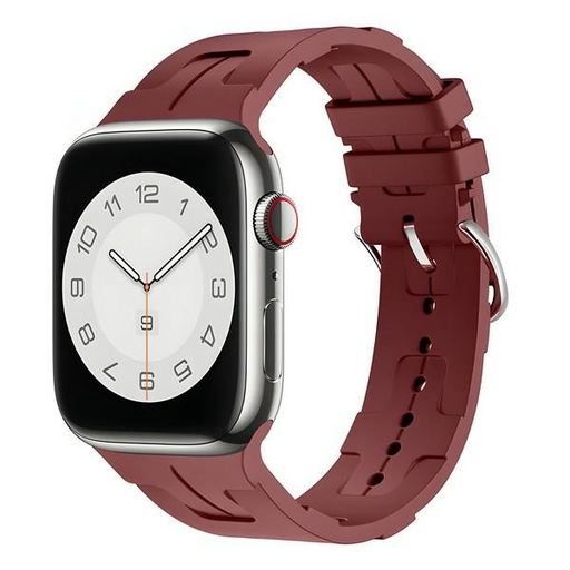 Beline Apple Watch Szilikon Ultra Szíj 42/44/45/49mm Bordó/Dió