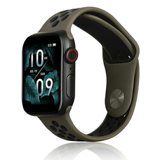 Apple Watch Beline Sport Szilikon Szíj 42/44/45/49mm Barna/Fekete