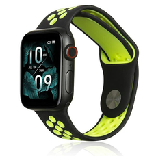 Apple Watch Beline Sport Szilikon Szíj 42/44/45/49mm Fekete/Limon