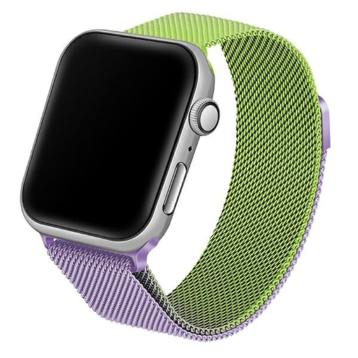 Apple Watch Beline acél szíj 38/40/41 mm zöld/lila