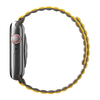 Apple Watch 1/2/3/4/5/6/7/8/9/SE/SE2/SE3/Ultra/Ultra 2/Ultra 3 42/44/45/49mm UNIQ Revix kétoldalas mágneses szíj mustár - 2. kép